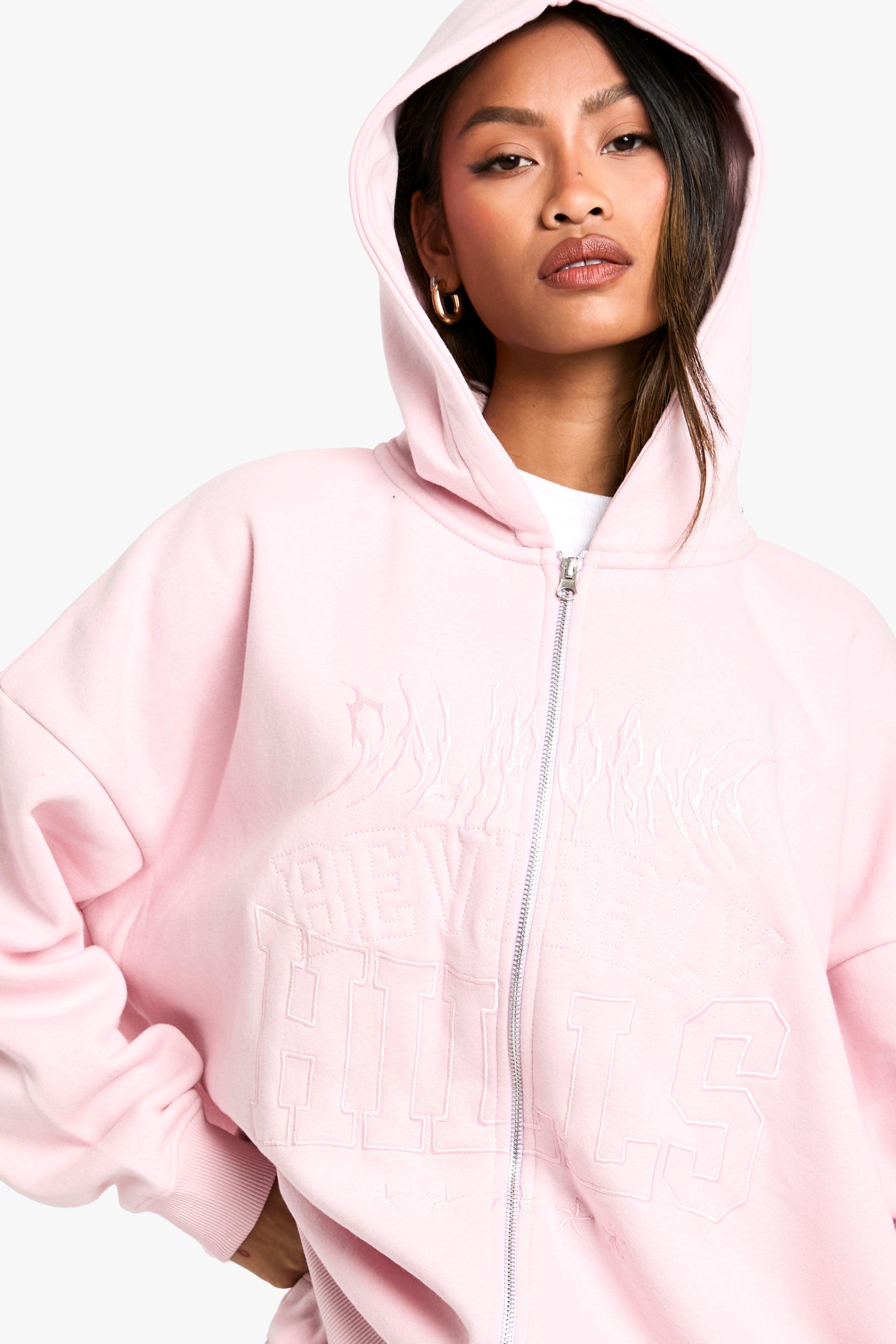 Dusky pink hoodie womens hotsell